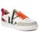 baskets mode blanc orange mode femme printemps été 2025 vue 1