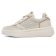 baskets plateforme blanc beige mode femme printemps été 2025 vue 3