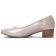 escarpins trotteur beige perle mode femme printemps été 2025 vue 3