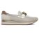 mocassins plateforme beige doré mode femme printemps été 2025 vue 2