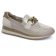 mocassins plateforme beige doré mode femme printemps été 2025 vue 1