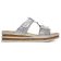 mules deux brides gris argent mode femme printemps été 2025 vue 2