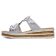 mules deux brides gris argent mode femme printemps été 2025 vue 3