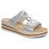 mules deux brides gris argent mode femme printemps été 2025 vue 6