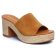 mules compensées marron camel mode femme printemps été 2025 vue 1