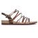 nu-pieds brides marron or mode femme printemps été 2025 vue 2