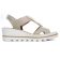 nu-pieds compensés beige doré mode femme printemps été 2025 vue 2