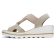 nu-pieds compensés beige doré mode femme printemps été 2025 vue 3