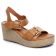 nu-pieds compensés marron cognac mode femme printemps été 2025 vue 1