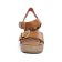 nu-pieds compensés marron cognac mode femme printemps été 2025 vue 6