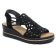 nu-pieds compensés noir mode femme printemps été 2025 vue 1
