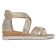 nu-pieds semelle liège beige doré mode femme printemps été 2025 vue 2