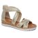 nu-pieds semelle liège beige doré mode femme printemps été 2025 vue 1