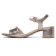 nu-pieds talon beige doré mode femme printemps été 2025 vue 3
