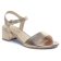 nu-pieds talon beige doré mode femme printemps été 2025 vue 1