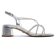 nu-pieds talon gris argenté mode femme printemps été 2025 vue 2
