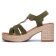 nu-pieds talon vert kaki mode femme printemps été 2025 vue 3