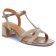 nu-pieds talons hauts marron bronze mode femme printemps été 2025 vue 1
