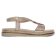 sandales beige doré mode femme printemps été 2025 vue 2