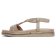 sandales beige doré mode femme printemps été 2025 vue 3