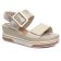 sandales compensées beige clair mode femme printemps été 2025 vue 1