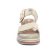 sandales compensées beige clair mode femme printemps été 2025 vue 5