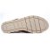 sandales compensées beige doré mode femme printemps été 2025 vue 5
