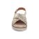 sandales compensées beige doré mode femme printemps été 2025 vue 6
