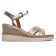 sandales compensées beige doré mode femme printemps été 2025 vue 2