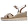 sandales compensées beige doré mode femme printemps été 2025 vue 3