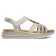 sandales compensées beige irisé mode femme printemps été 2025 vue 2
