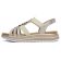 sandales compensées beige irisé mode femme printemps été 2025 vue 3