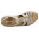sandales compensées beige irisé mode femme printemps été 2025 vue 4