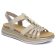 sandales compensées beige irisé mode femme printemps été 2025 vue 1