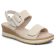 sandales compensées blanc beige mode femme printemps été 2025 vue 1