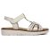 sandales compensées blanc crème mode femme printemps été 2025 vue 2