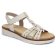 sandales compensées blanc crème mode femme printemps été 2025 vue 1