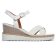 sandales compensées blanc mode femme printemps été 2025 vue 2