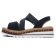 sandales compensées bleu marine mode femme printemps été 2025 vue 3