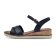 sandales compensées bleu marine mode femme printemps été vue 2