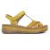 sandales compensées jaune mode femme printemps été 2025 vue 2