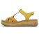 sandales compensées jaune mode femme printemps été 2025 vue 3