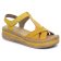 sandales compensées jaune mode femme printemps été 2025 vue 1