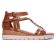 sandales compensées marron cognac mode femme printemps été 2025 vue 2