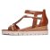 sandales compensées marron cognac mode femme printemps été 2025 vue 3