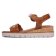 sandales compensées marron cognac mode femme printemps été 2025 vue 3