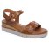 sandales compensées marron cognac mode femme printemps été 2025 vue 1