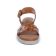 sandales compensées marron cognac mode femme printemps été 2025 vue 6