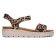 sandales compensées marron leopard mode femme printemps été 2025 vue 2