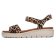 sandales compensées marron leopard mode femme printemps été 2025 vue 3